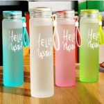 Cute Hello-Master Borosilicate Glass Water Bottle 400ml