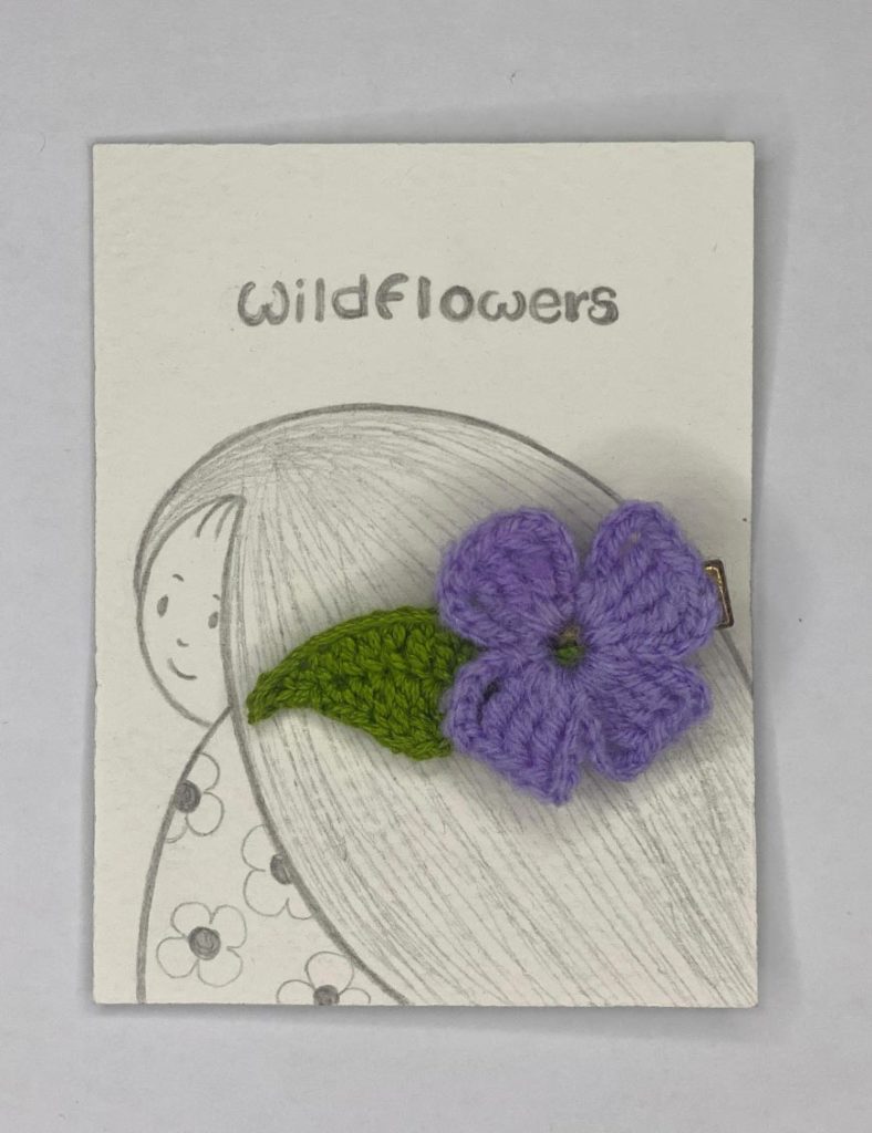 Handmade Crochet Hair Clip – "Wildflowers" Collection