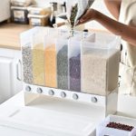 Rice Dispenser Food Dispenser 26LB Rice Bucket